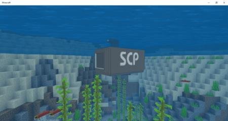Подводная лодка в виде контейнера с надписью SCP