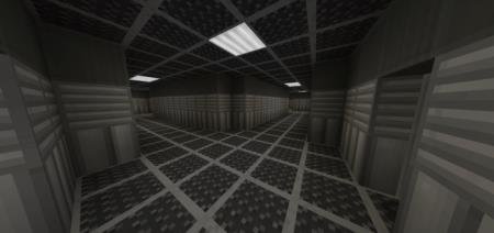 Развилка с множеством коридоров внутри объекта SCP
