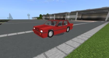 Красная расцветка автомобиля Proton Saga 1985