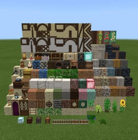Новый взгляд на блоки Minecraft в текстурах Fluffy