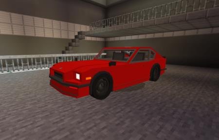 Красная расцветка автомобиля Датсун