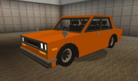 Datsun 510 в оранжевой расцветке