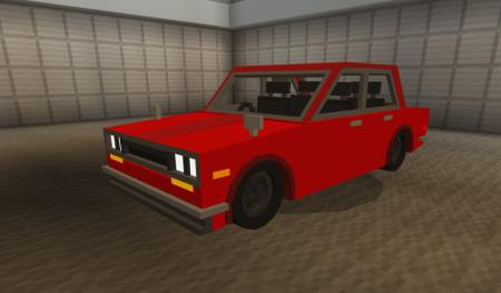 Datsun 510 с красным кузовом