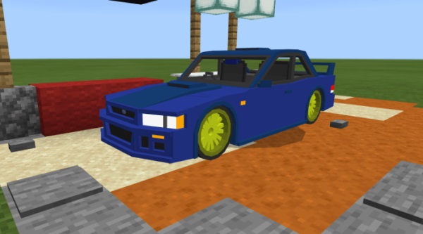 Синяя Subaru Impreza 22B STI