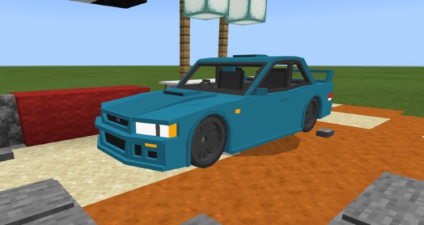 Голубая Subaru Impreza 22B STI