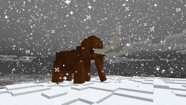 мамонт в снежном биоме