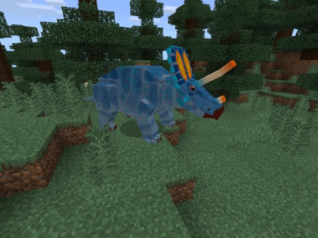 Синий дракон на равнине