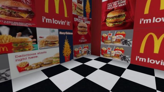 Новые картины и баннерами с рекламой Макдональдс