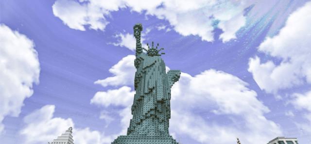 статуя свободы в городе 3