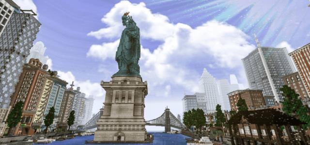 статуя свободы в городе 2