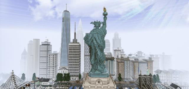 статуя свободы в городе 4