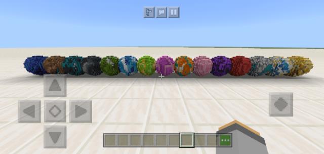 разноцветные блоки в форме шаров 2