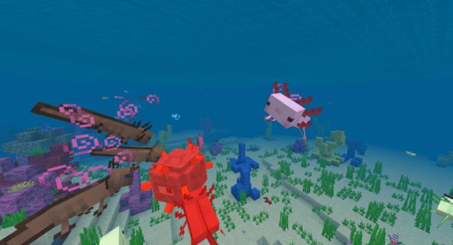 Мод Axolotl Concept для Minecraft