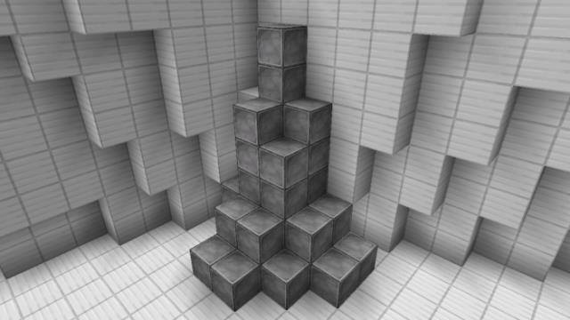 Как красиво выглядят блоки стали в игре