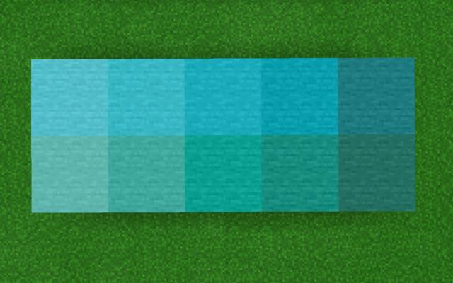 Голубовато-зеленые оттенки камней
