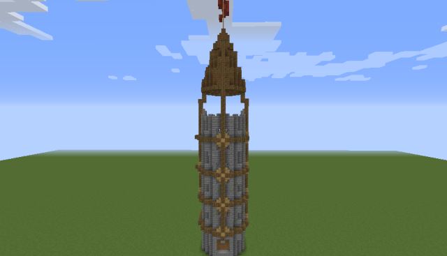 Майнкрафт схема башня мага