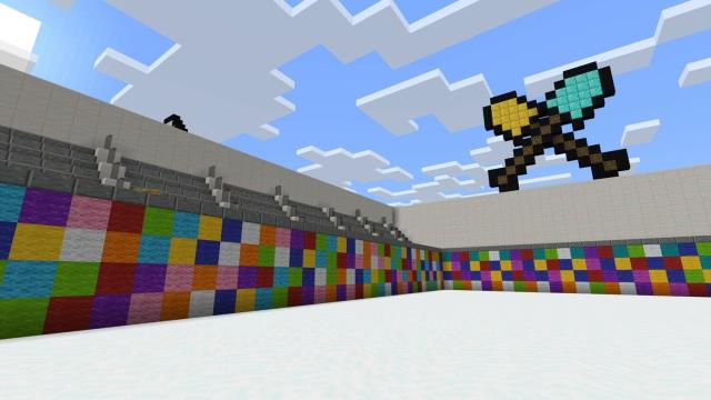 Стены из цветных блоков