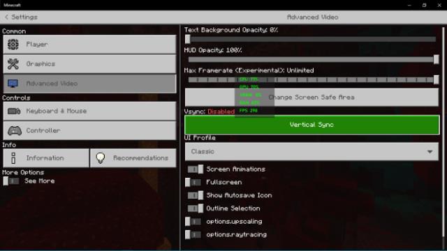 Отключение ограничения FPS