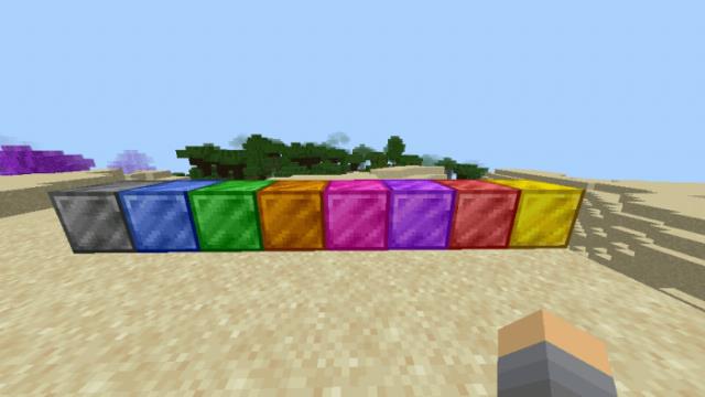 Блоки разноцветных биомов