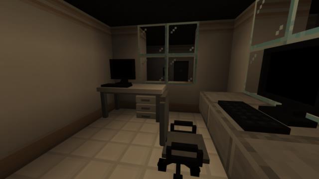 Мрачная комната с компьютерами