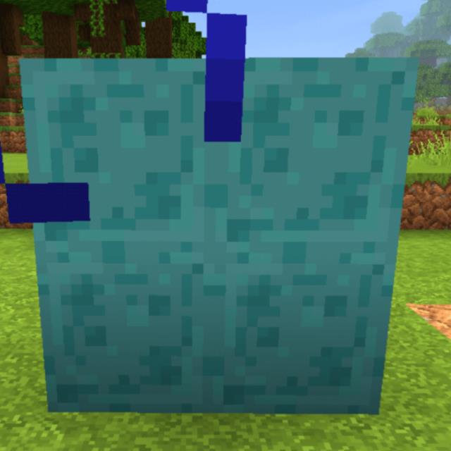 Блоки сине-зеленойслизи
