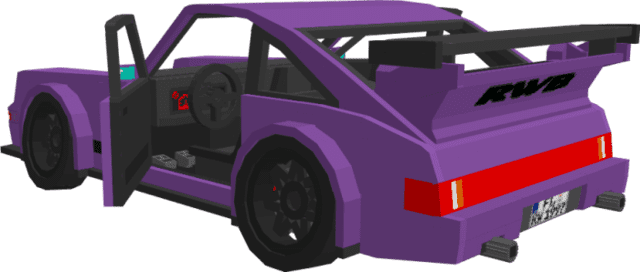 Красивый фиолетовый цвет автомобиля