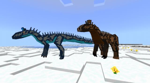 Криолафозавры стоят вдвоем