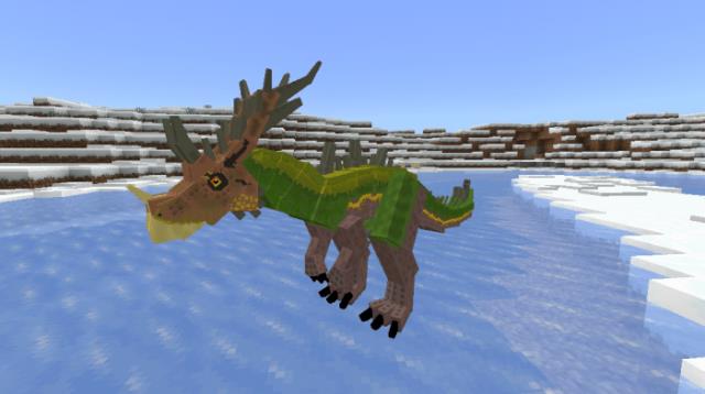 Дракоцератозаврус в снежном биоме