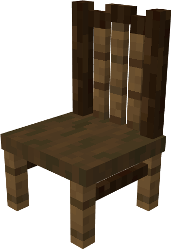 Декоративный стул со спинкой