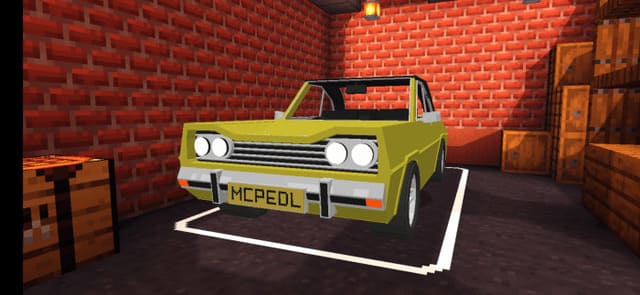 Скриншот желтого Ford Capri MK 1