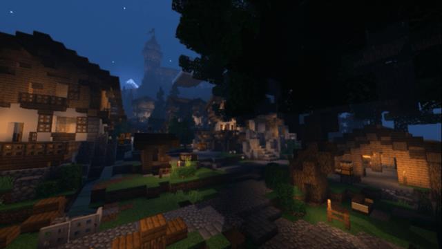 Деревня в ночи