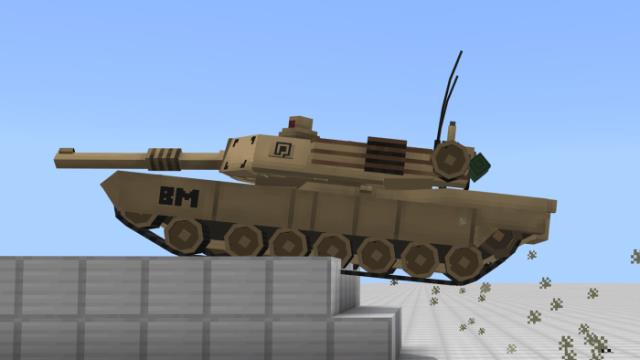 Боковой вид танка M1A2 Абрамс