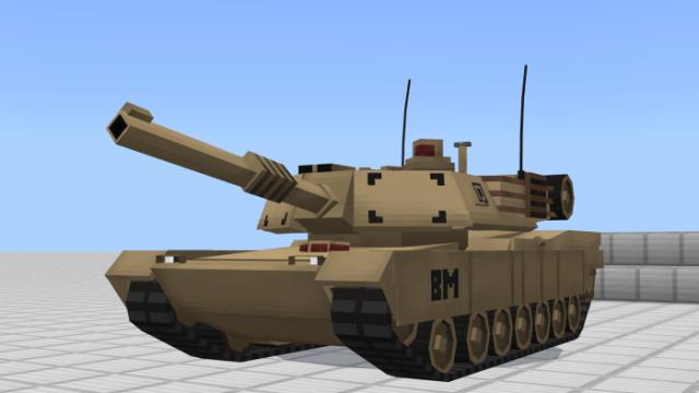 Передний вид танка M1A2 Абрамс