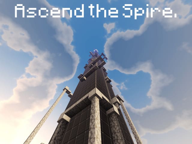 Огромная башня со шпилем