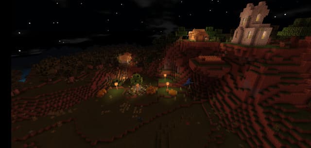 Ночное освещение села