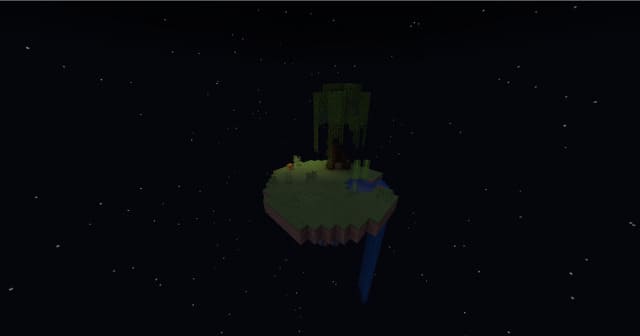 Небольшой островок в темноте