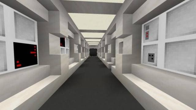 Длинный серый коридор