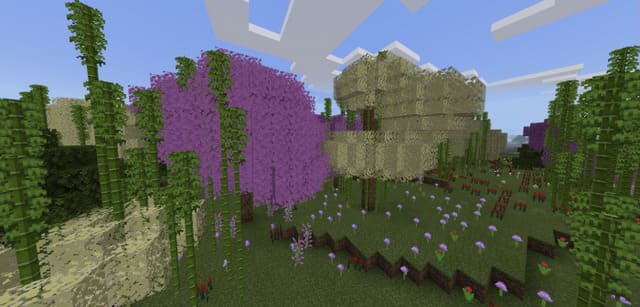 Cherry trees in biome