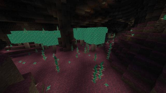 Glowing caves