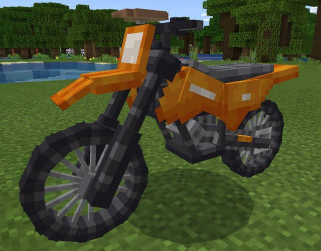 Оранжевый мотоцикл