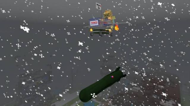 Игрок стреляет ракетами