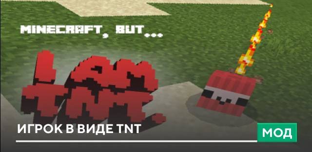 Мод: Игрок в виде TNT