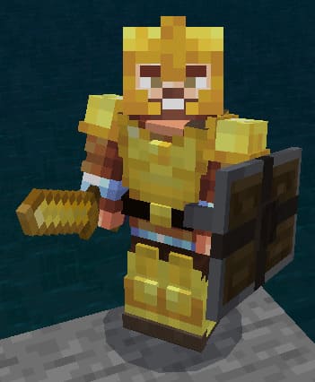 Golden armor