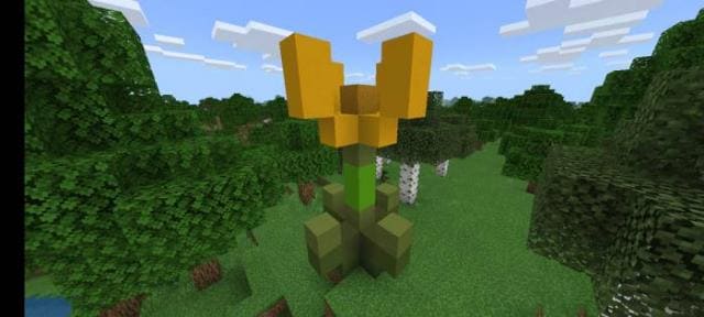 Желтый гигантский цветок
