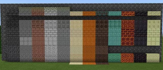 Разнообразные каменные блоки