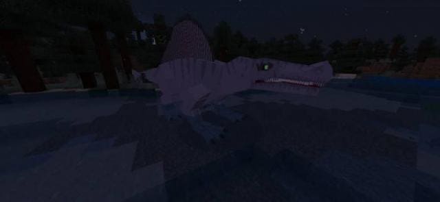 Спинозавр в воде