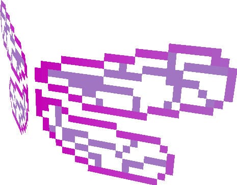 Фиолетовые элитры в виде крыльев стрекозы