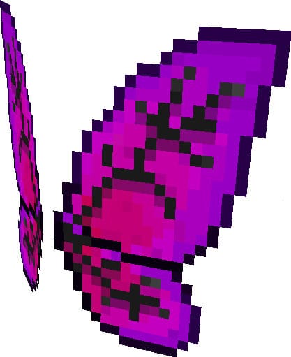 Пурпурно-розовые элитры в виде крыльев феи