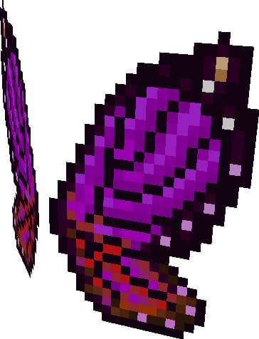 Красно-фиолетовые элитры в виде крыльев феи