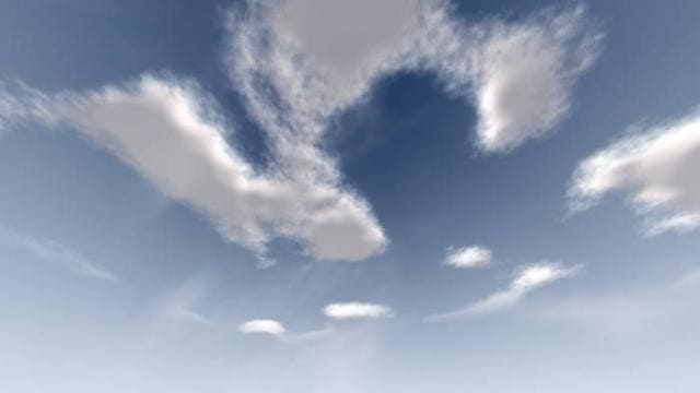 Красивые, детализированные облака